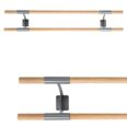 Wall-mounted ballet barre Arabesque Double