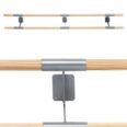 Wall-mounted ballet barre Arabesque Double