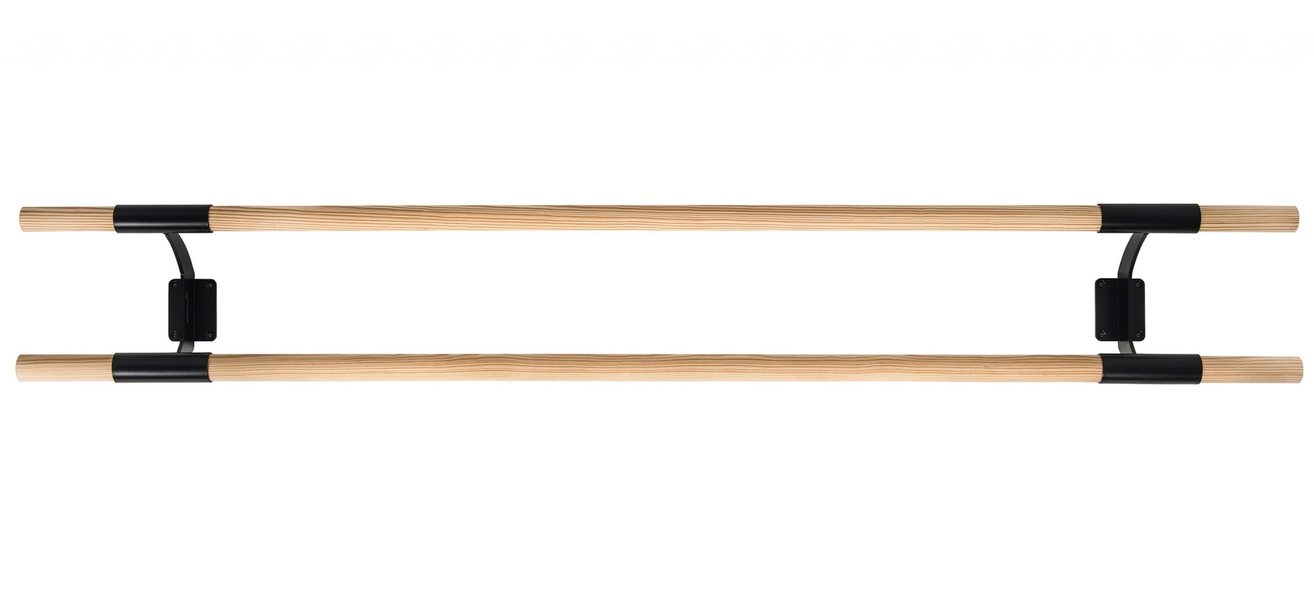 Barra de ballet fija a pared Arabesque Doble Black