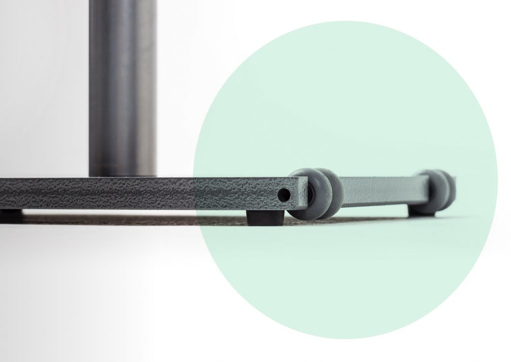 Barra de ballet portátil profesional con una barra de madera