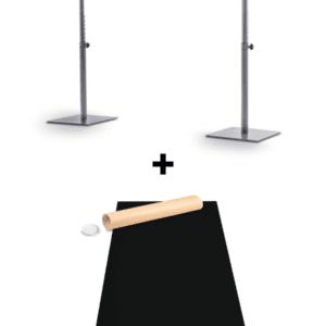 Barra de ballet para casa regulable Juliette de 1.5m + Tapiz de danza Ondine 1.5m x 2m